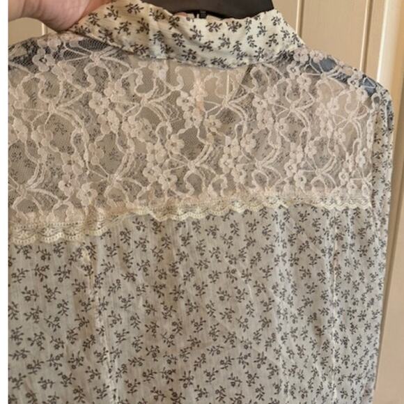 Free People All That Glitters Button Down S NWT - Picture 6 of 7